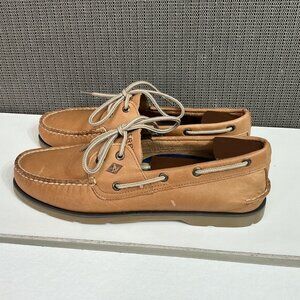 Sperry Top Sider Loafer Sahara Men's Size 10M Brown Leather Lace Up Breathable